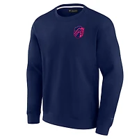Unisex Fanatics Navy St. Louis City SC Super Soft Pullover Crew Sweatshirt