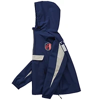 Veste Anorak à demi-zip unisexe Live Breathe Futbol Navy St. Louis City SC Tekker