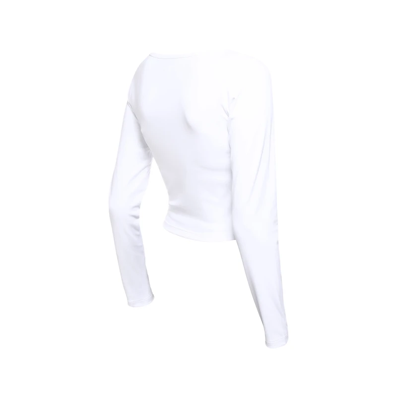 Women's 5th & Ocean by New Era  White St. Louis City SC Leisure Cropped Long Sleeve T-Shirt