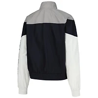Women's 5th & Ocean by New Era Navy St. Louis City SC Cropped Full-Zip Windbreaker Jacket