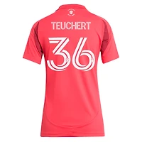 Maillot de joueur adidas Cedric Teuchert rose St. Louis CITY SC 2025 Forever rouge réplique pour femme