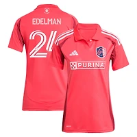 Maillot réplique rouge adidas Daniel Edelman St. Louis CITY SC 2025 Forever pour femme