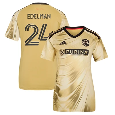 Women's adidas Daniel Edelman Yellow St. Louis CITY SC 2026 The Tina Turner Kit Replica Jersey