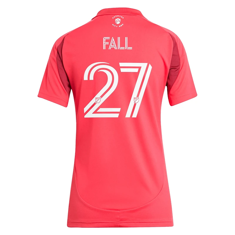 Maillot réplique rouge adidas Fallou Fall St. Louis CITY SC 2025 Forever pour femme