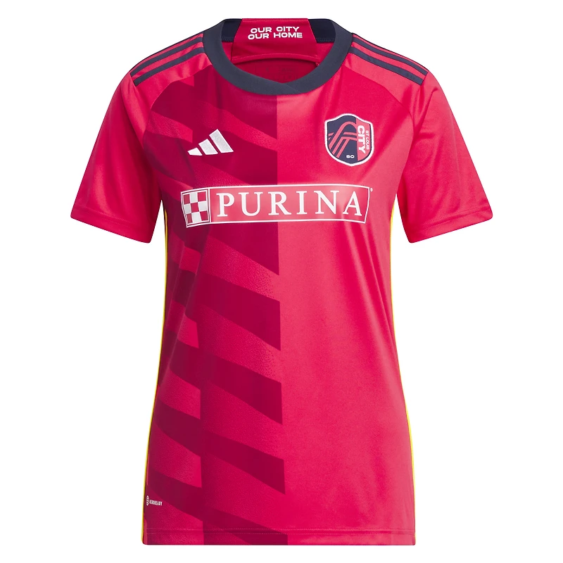 Women's adidas João Klauss Red St. Louis CITY SC 2023 Kit Replica Jersey
