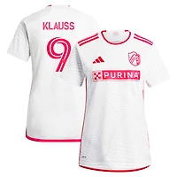 Women's adidas João Klauss White St. Louis City SC 2024 The Confluence Kit Replica Player Jersey