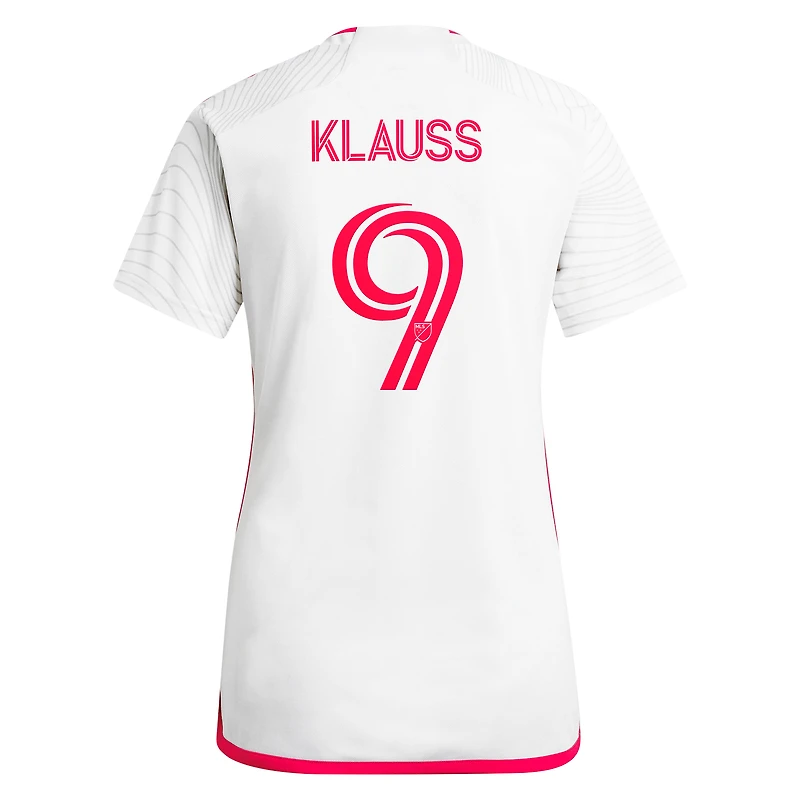 Women's adidas João Klauss White St. Louis City SC 2024 The Confluence Kit Replica Player Jersey