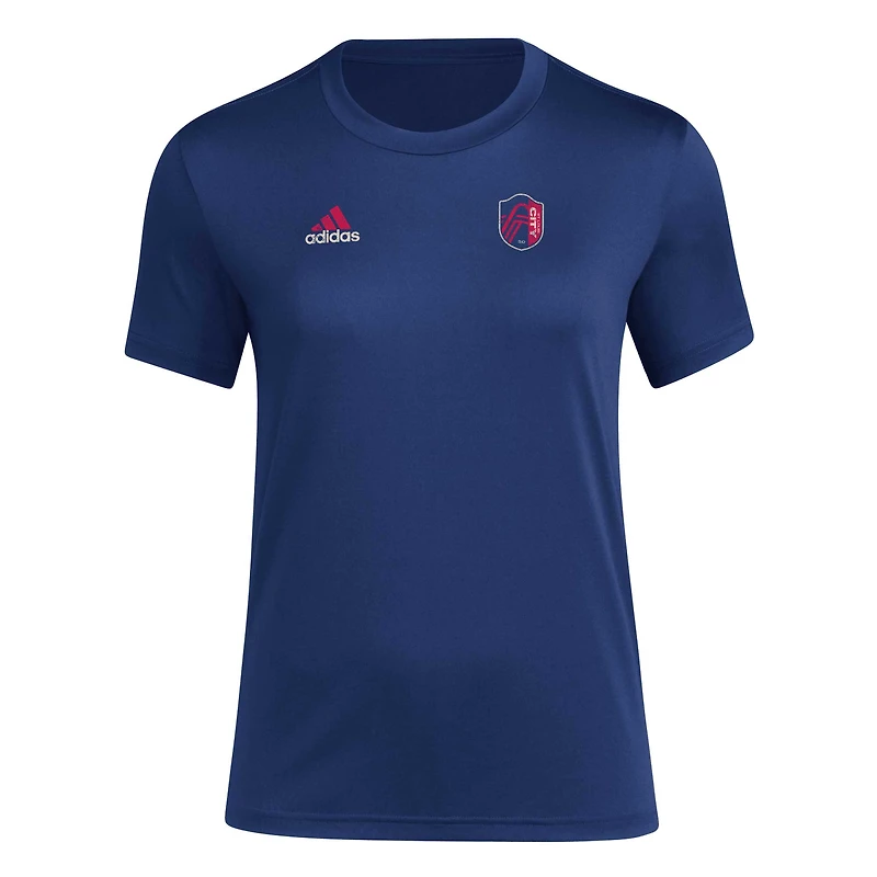 Women's adidas Navy St. Louis City SC Local Stoic T-Shirt