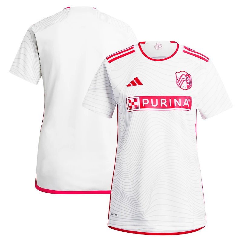 Maillot adidas femme blanc St. Louis City SC 2024 The Confluence Kit Replica