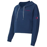 Sweat à capuche manches longues Concepts Sport bleu marine St. Louis City SC Elevation Tri-Blend pour femme