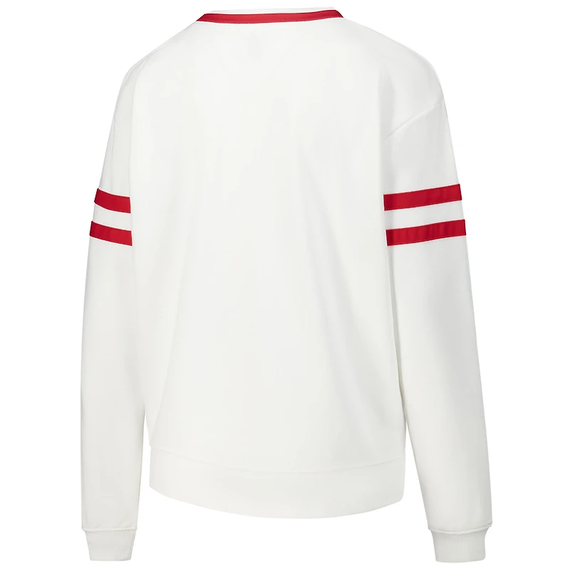 T-shirt à manches longues Concepts Sport blanc pour femme St. Louis City SC Borough