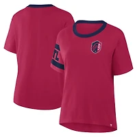 T-shirt rouge pour femme Fanatics St. Louis City SC Defender Pairing Legacy