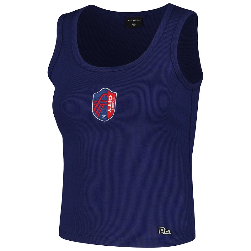 Women's Hype and Vice Navy St. Louis City SC Scoop Neck MVP Tank Top