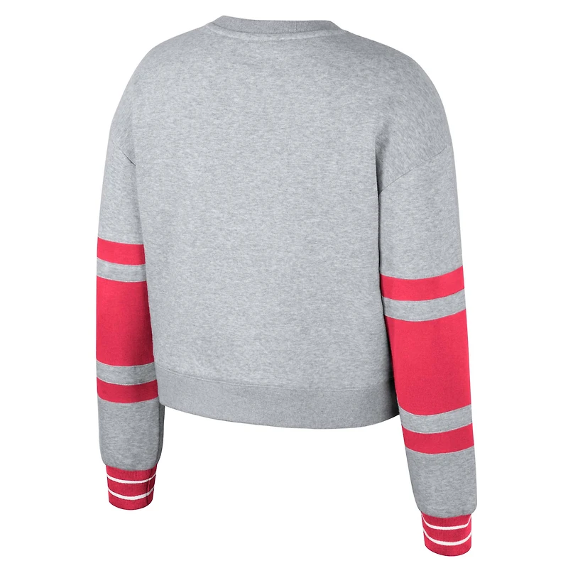 Sweat-shirt court Stadium Essentials pour femme, gris chiné, St. Louis City SC Scrimmage