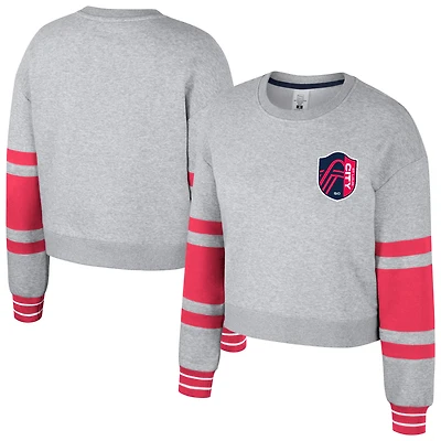 Sweat-shirt court Stadium Essentials pour femme, gris chiné, St. Louis City SC Scrimmage