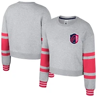 Sweat-shirt court Stadium Essentials pour femme, gris chiné, St. Louis City SC Scrimmage