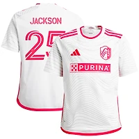 Youth adidas Aziel Jackson White St. Louis City SC 2024 The Confluence Kit Replica Player Jersey