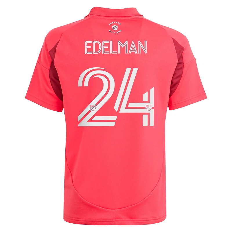 Youth adidas Daniel Edelman Red St. Louis CITY SC 2025 Forever Replica Jersey