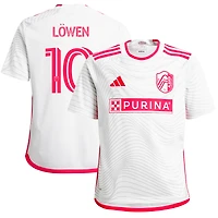 Youth adidas Eduard Löwen White St. Louis City SC 2024 The Confluence Kit Replica Player Jersey