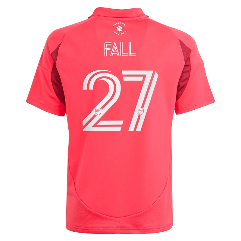 Youth adidas Fallou Fall Red St. Louis CITY SC 2025 Forever Replica Jersey