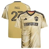 Maillot réplique adidas Fallou jaune automne pour enfant, St. Louis City SC 2026, The Tina Turner Kit