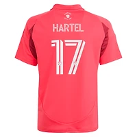 Maillot de joueur réplique rouge adidas Marcel Hartel pour jeunes St. Louis CITY SC 2025 Forever Red