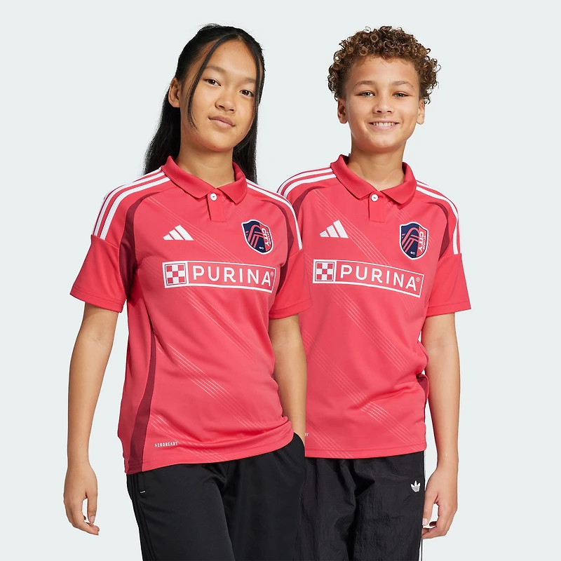 Maillot réplique rouge adidas pour jeunes St. Louis CITY SC 2025 Forever Red