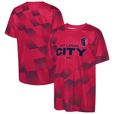 Youth Outerstuff  Red St. Louis CITY SC Sheer Thrill T-Shirt
