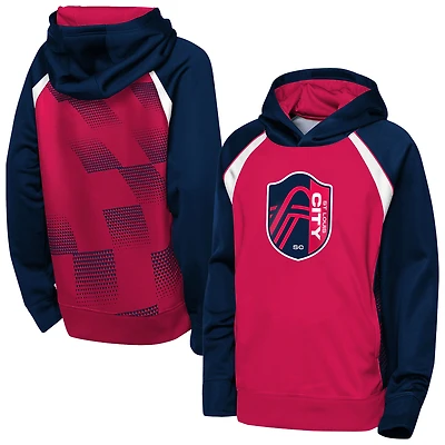 Sweat à capuche polaire rouge Youth Outerstuff St. Louis City SC Striker