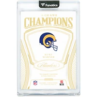 Carte autographiée de Kurt Warner (St. Louis Rams) - Collection Panini Flawless Emerald Champions 2025 #CH-KWR #1/5