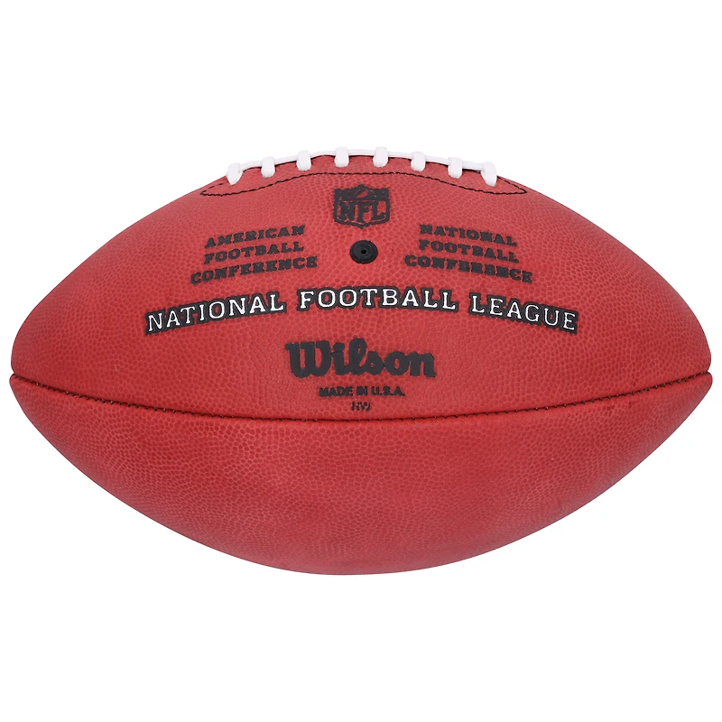 Ballon de football Duke en couleur autographié par Kurt Warner des St. Louis Rams avec plusieurs inscriptions - Édition limitée n° 5/5