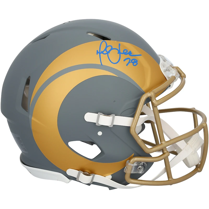 Marshall Faulk St. Louis Rams Autographed Riddell Slate Speed Authentic Helmet