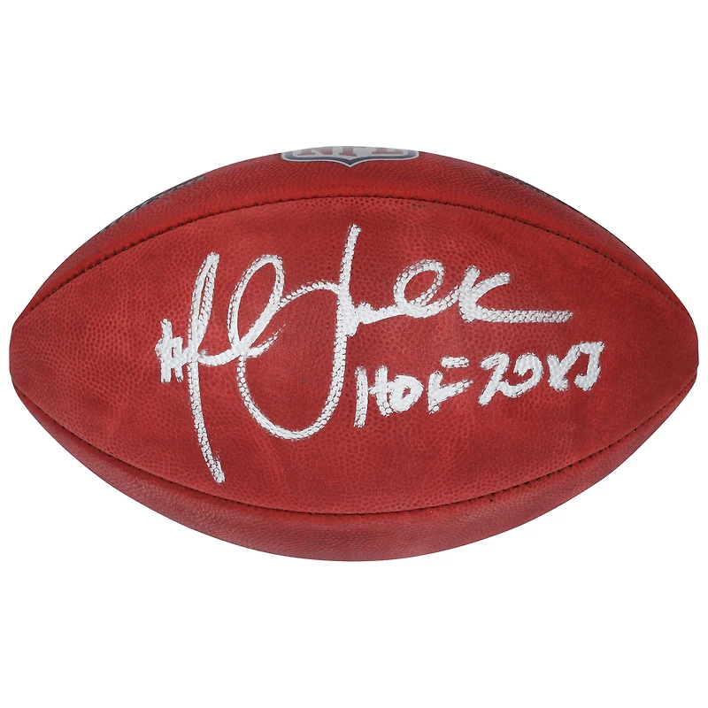 Marshall Faulk St. Louis Rams Autographed Wilson Duke Full Color Football with "HOF 20XI" Inscription