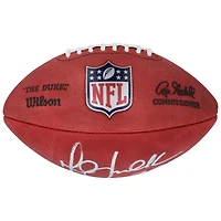 Ballon de football Wilson Duke en couleur autographié par Marshall Faulk des Rams de St. Louis