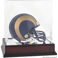 St. Louis Rams Mahogany Logo Mini Helmet Display Case