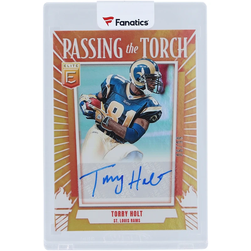 Carte autographiée de Torry Holt (St. Louis Rams) 2025 Panini Donruss Elite Passing The Torch #PTS-THT #6/99