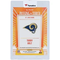 Torry Holt St. Louis Rams Autographed 2025 Panini Donruss Elite Passing The Torch #PTS-THT #6/99 Card