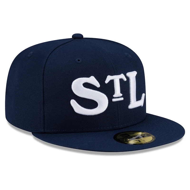 Men's New Era Blue St. Louis Stars 2026 Turn Back The Clock 59FIFTY Fitted Hat