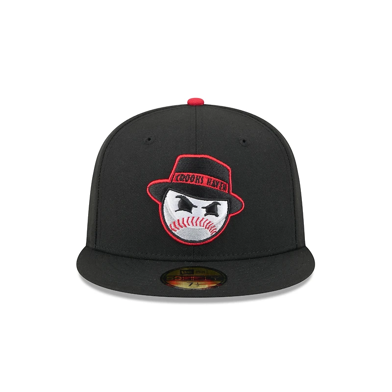 Casquette ajustée 59FIFTY noire New Era pour homme, thème St. Paul Saints
