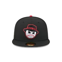 Casquette ajustée 59FIFTY noire New Era pour homme, thème St. Paul Saints