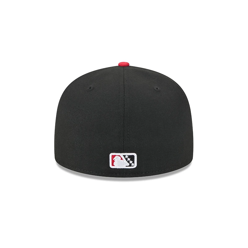 Casquette ajustée 59FIFTY noire New Era pour homme, thème St. Paul Saints