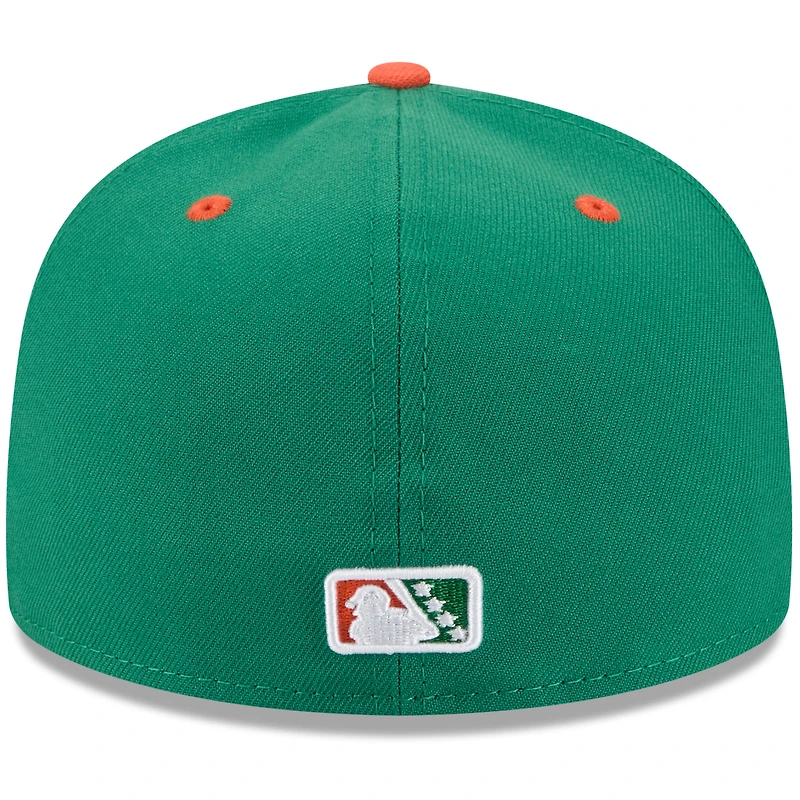 Casquette ajustée 59FIFTY verte New Era pour homme, thème St. Paul Saints
