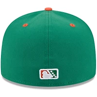Casquette ajustée 59FIFTY verte New Era pour homme, thème St. Paul Saints