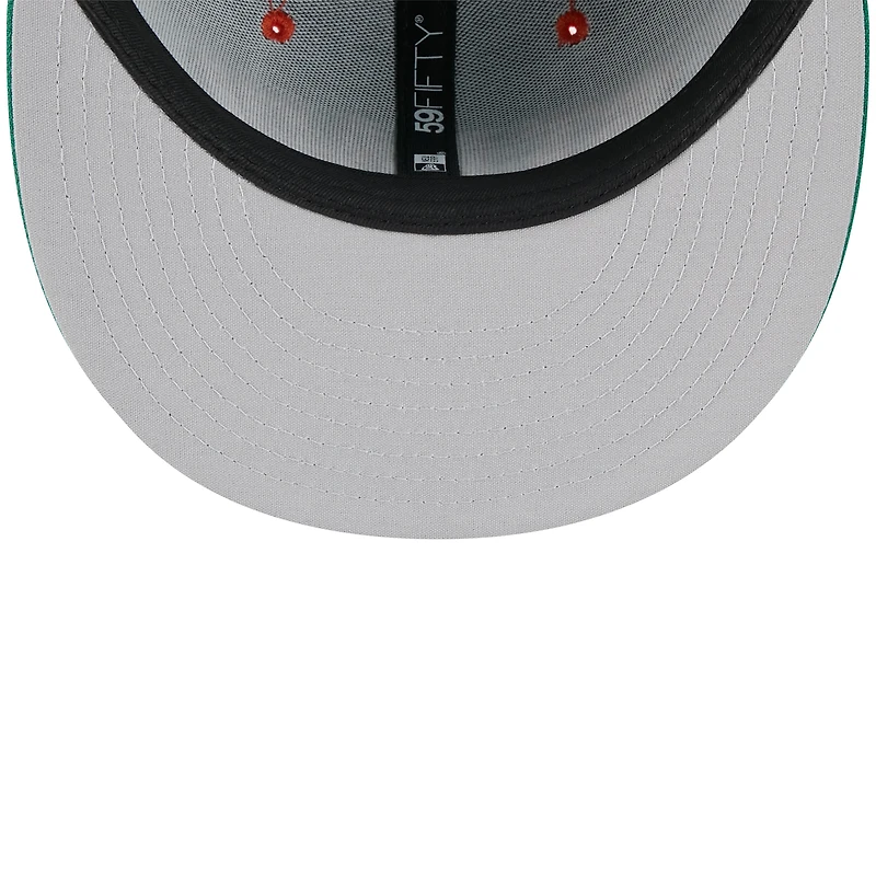 Casquette ajustée 59FIFTY verte New Era pour homme, thème St. Paul Saints