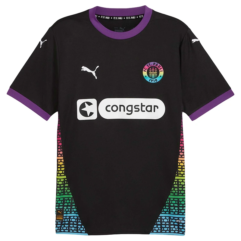 Men's Puma Black St. Pauli 2024/25  Replica Third Jersey