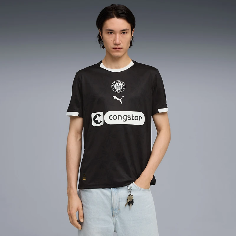 Maillot Puma noir réplique St. Pauli 2025/26 pour homme