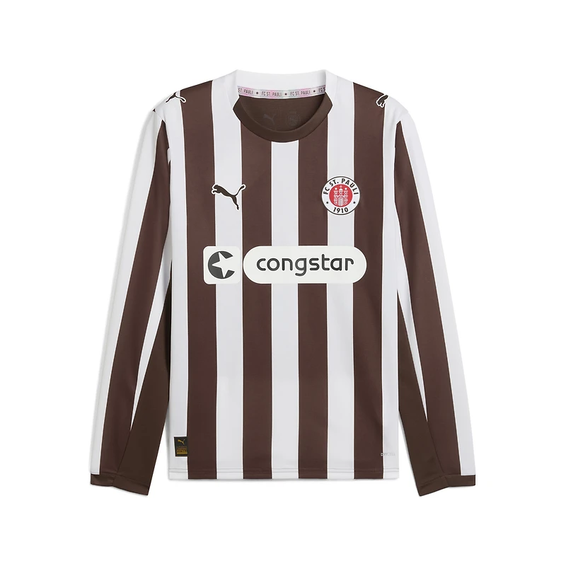 Maillot manches longues Puma marron St. Pauli 2025/26 Domicile Réplique Homme