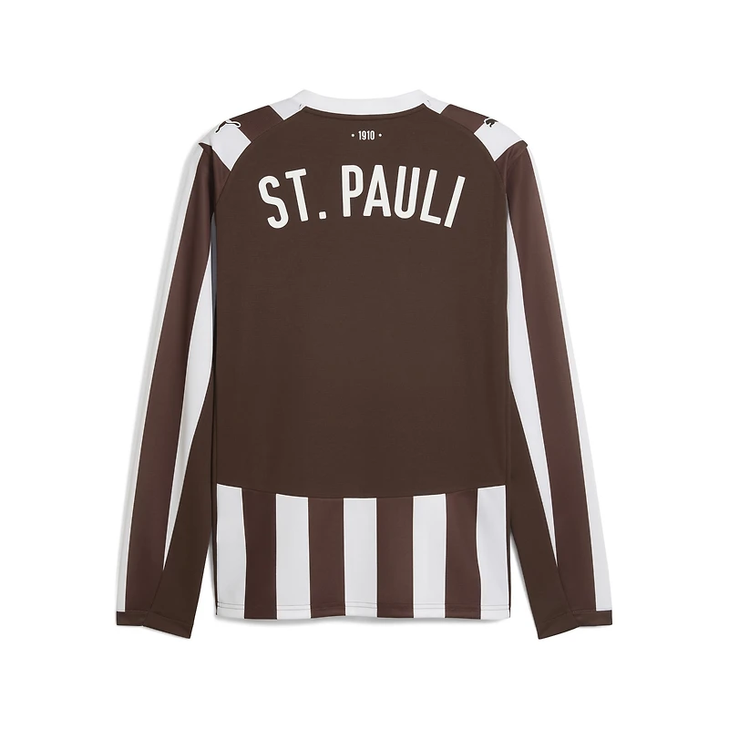 Maillot manches longues Puma marron St. Pauli 2025/26 Domicile Réplique Homme