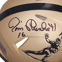 Jim Plunkett Stanford Cardinal Autographed Gold Heisman Riddell Speed Mini Helmet with "Heisman '70" Inscription