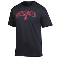 Men's Champion  Black Stanford Cardinal Arch Over Logo T-Shirt